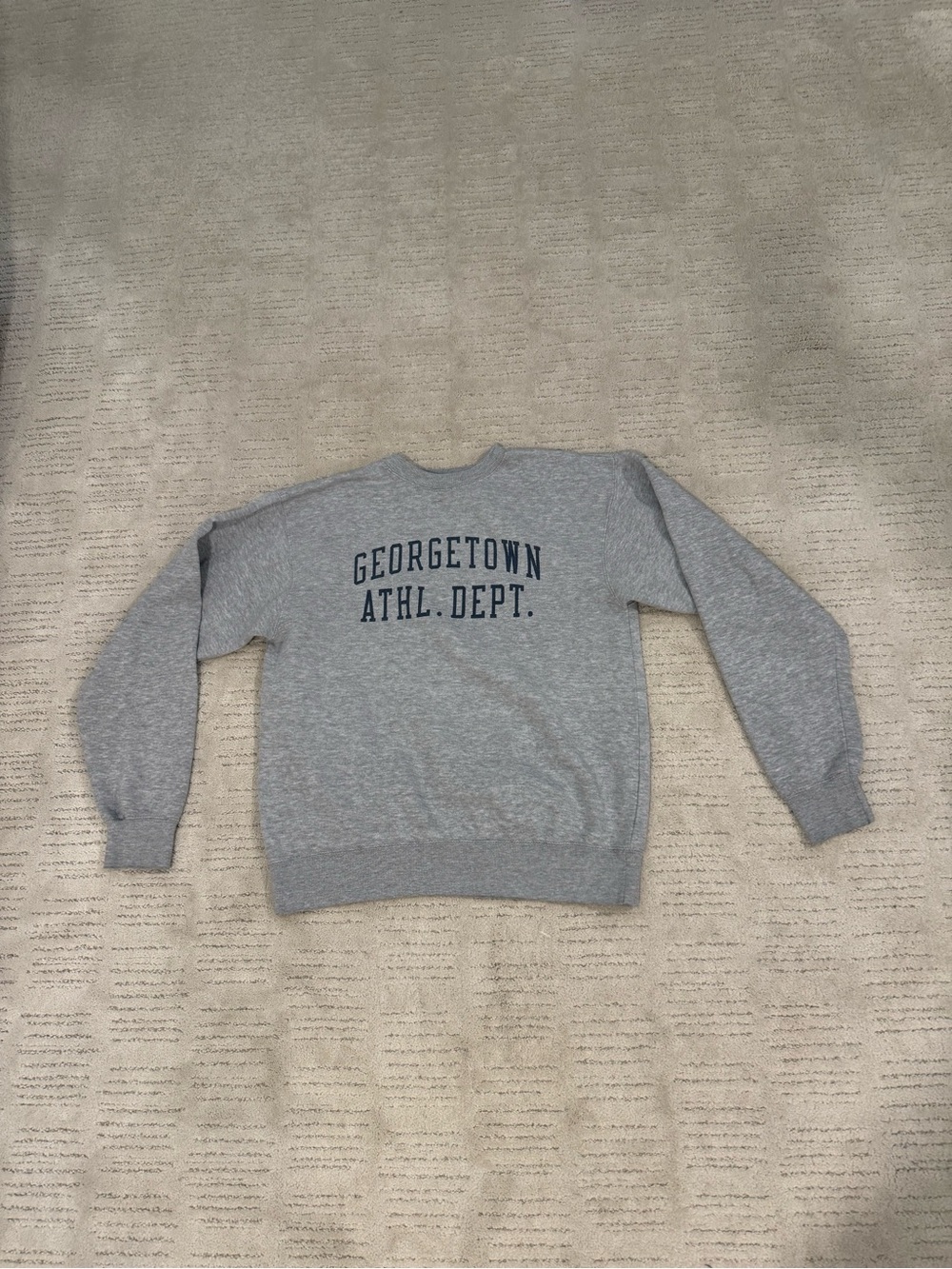 Brandy Melville John Galt Georgetown Athletic Dept. Gray Crewneck Sweatshirt